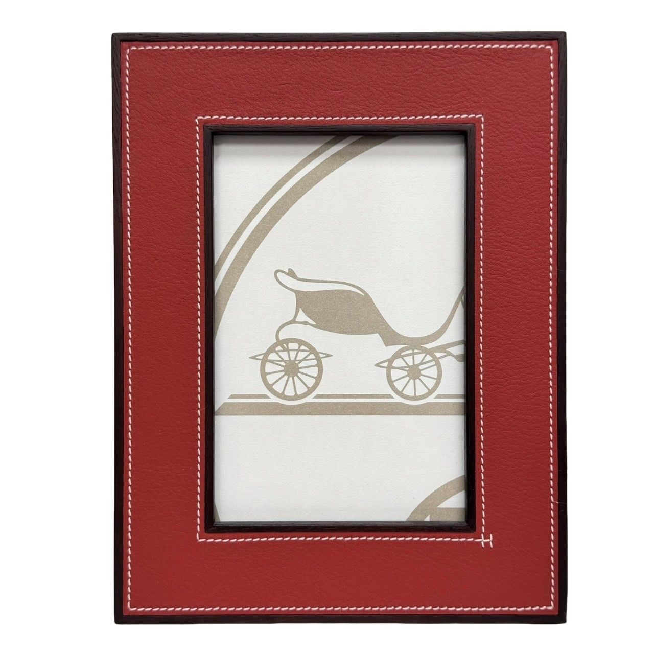 HERMES エルメス フォトフレーム プレイヤード PM レザー×ウッド 写真立て 【未使用品】 12409K108
