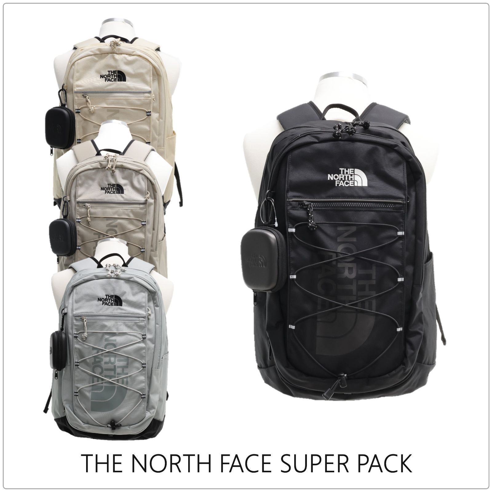 新品 THE NORTH FACE ザ ノースフェイス リュック 30L  SUPER PACK NM2DP00J バックパック デイパック リュックサック バッグ ロゴ カジュアル ストリート 通学 通勤 A4収納