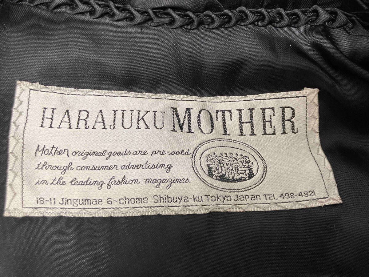 【 程度上】　ブラックミンク　デザインコート　HARAJUKU MOTHER HARAJUKU MOTHER 高級 逆毛 ミンクロングコート 刺繍 黒 L