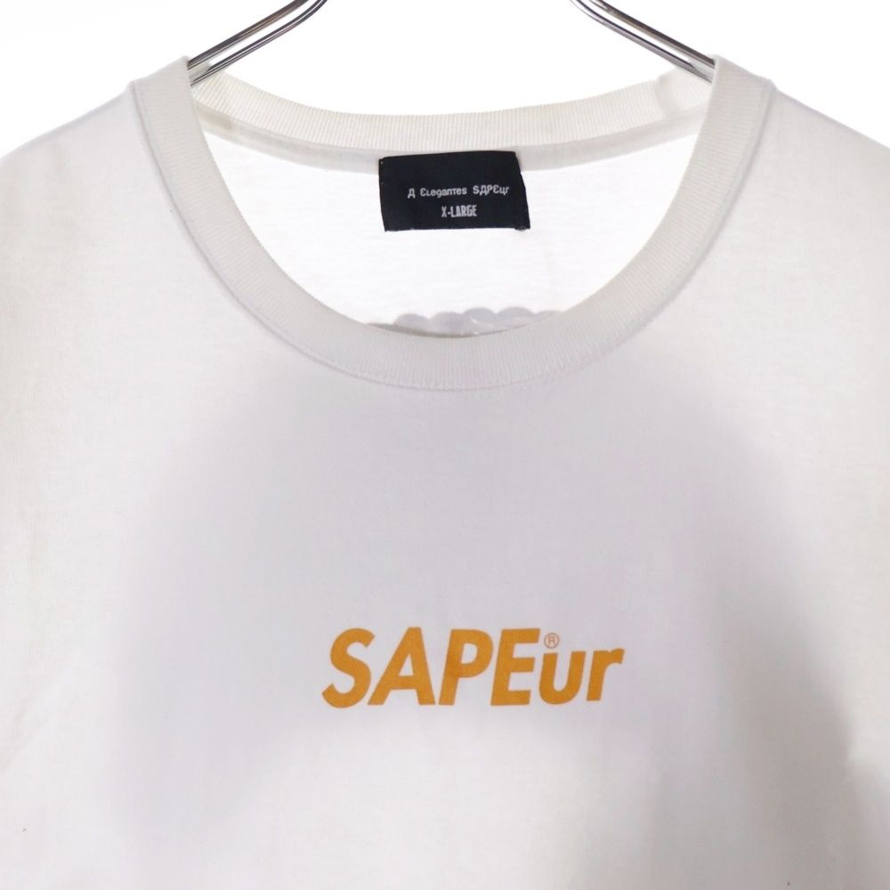 サプール クルーネック SAPEur (サプール) ロッドマン フロントロゴプリント クルー