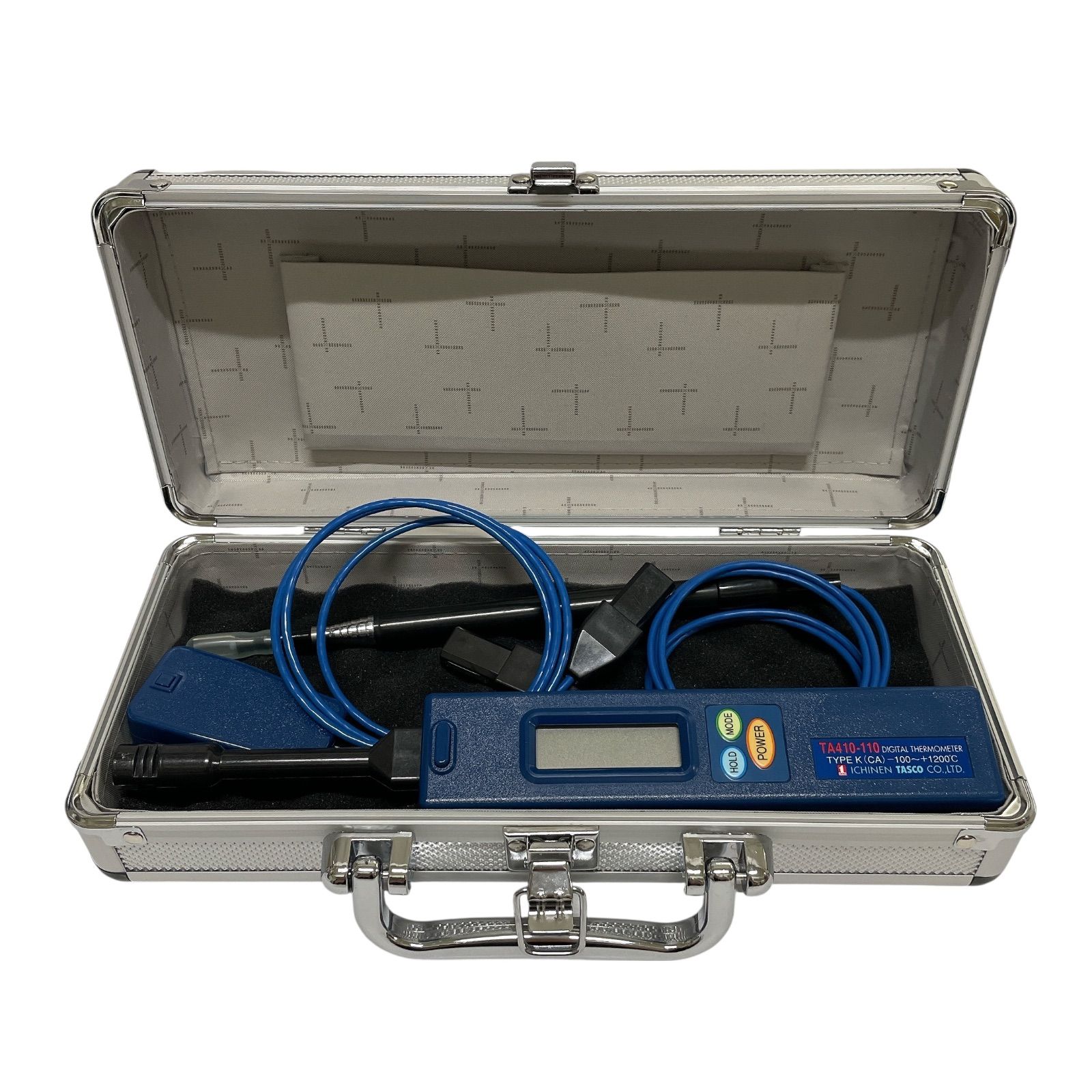 速い船積できます! WJ14 イチネンTASCO デジタル温度計 表面センサー セット TA410BX 液晶表示 空調 工具
