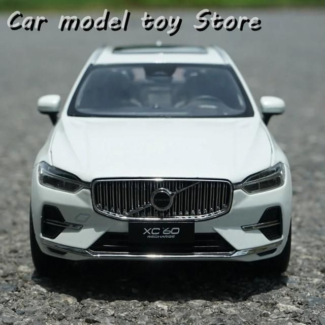 ◆1|18 ボルボ XC60 2025 SUV ダイキャスト合金カーモデル ホワイト||グレー ディスプレイ