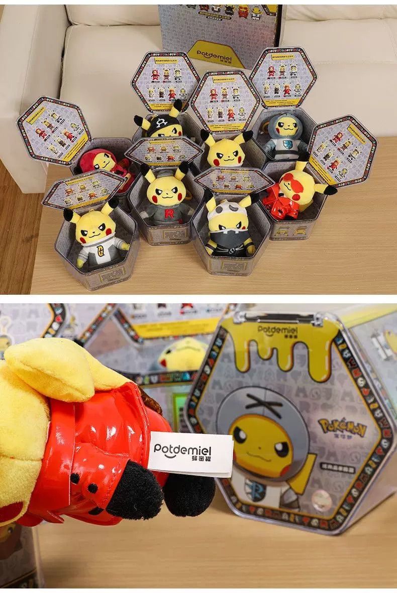 7種フルコンプセット 海外限定 ピカチュウ ぬいぐるみ 悪の組織 団員