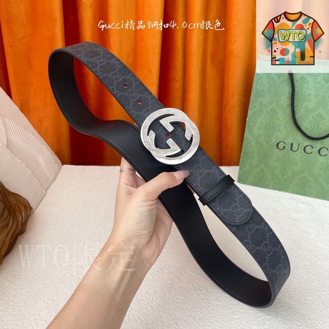 GUCCI グッチ レザーベルト Sold Out－【GUCCI グッチ】シグネチャーレザーベルト（黒