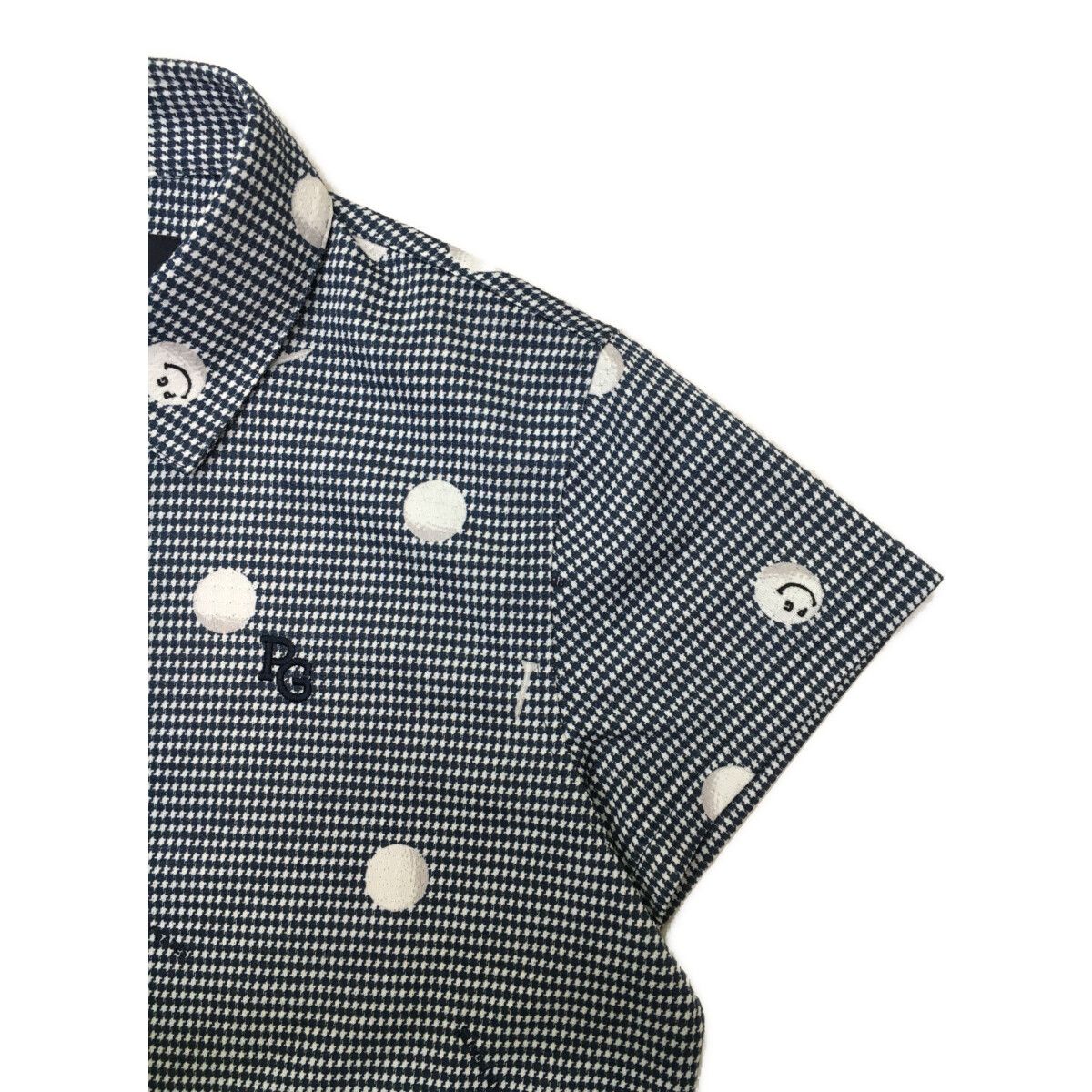 【美品】PEARLY GATES ポロシャツ 千鳥柄 サイズ0 サイズ：0 PEARLY GATES パーリーゲイツ 半袖ポロシャツ 千鳥柄