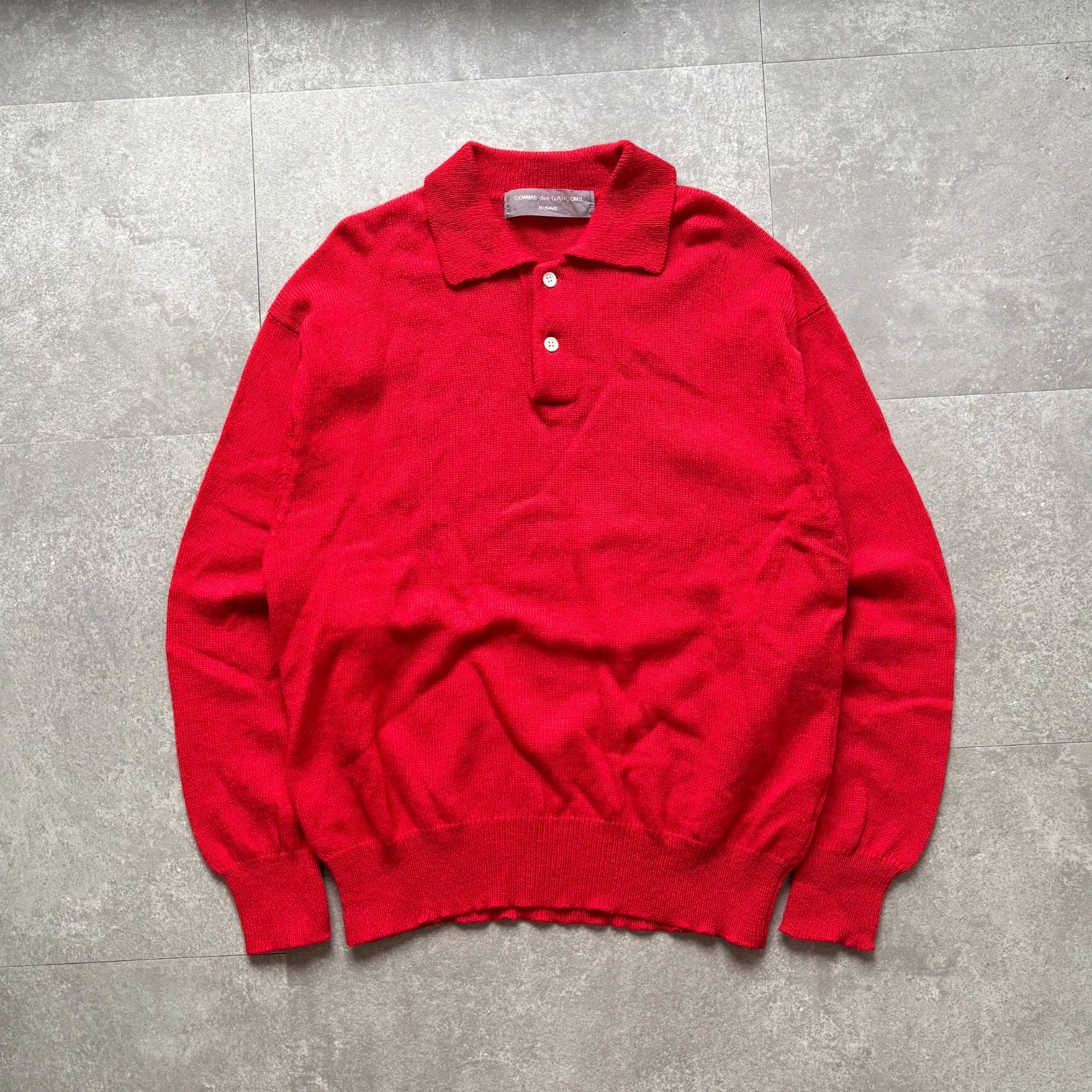 2000AW COMME des GARÇONS HOMME Knit Polo Shirt