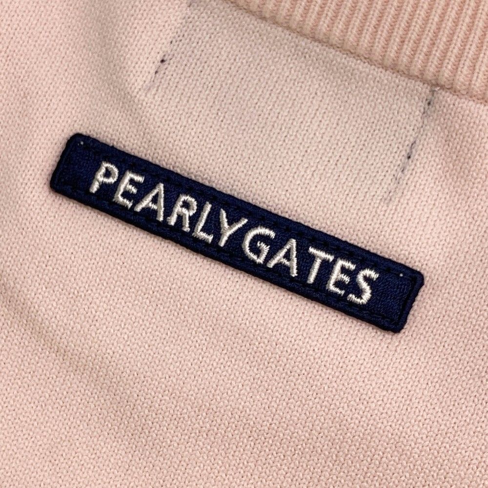 サイズ：6 PEARLY GATES パーリーゲイツ  ニットセーター ロゴ 総柄 ピンク系 [240101365608] ゴルフウェア メンズ ストスト サイズ：6 PEARLY GATES パーリーゲイツ ニットセーター ロゴ 総