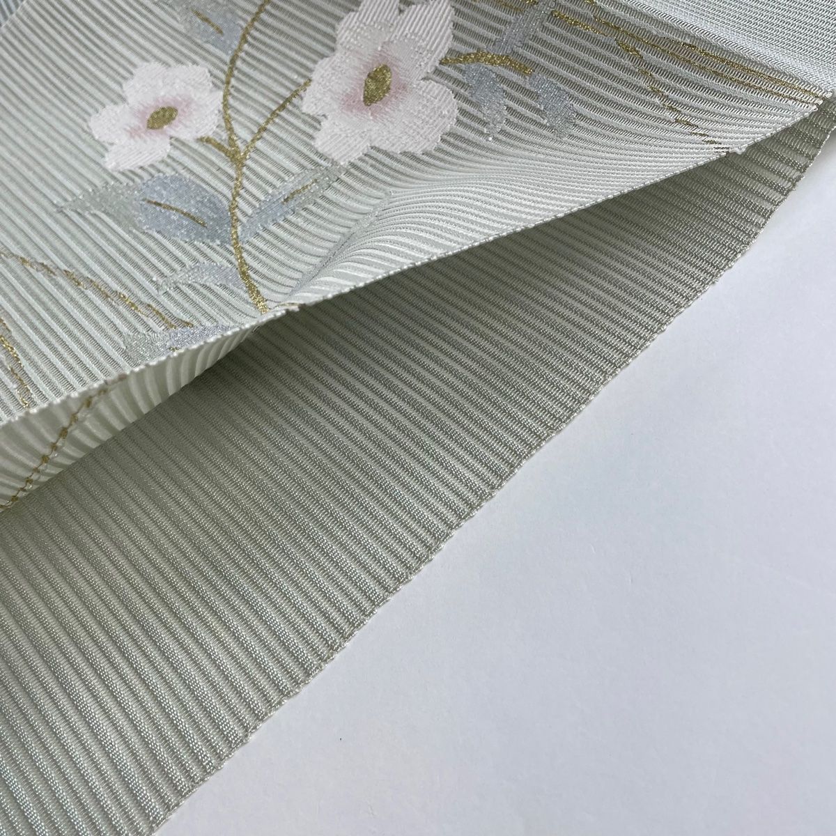 名古屋帯 秀品 夏帯 絽 八寸名古屋帯 松葉仕立て トンネル仕立て