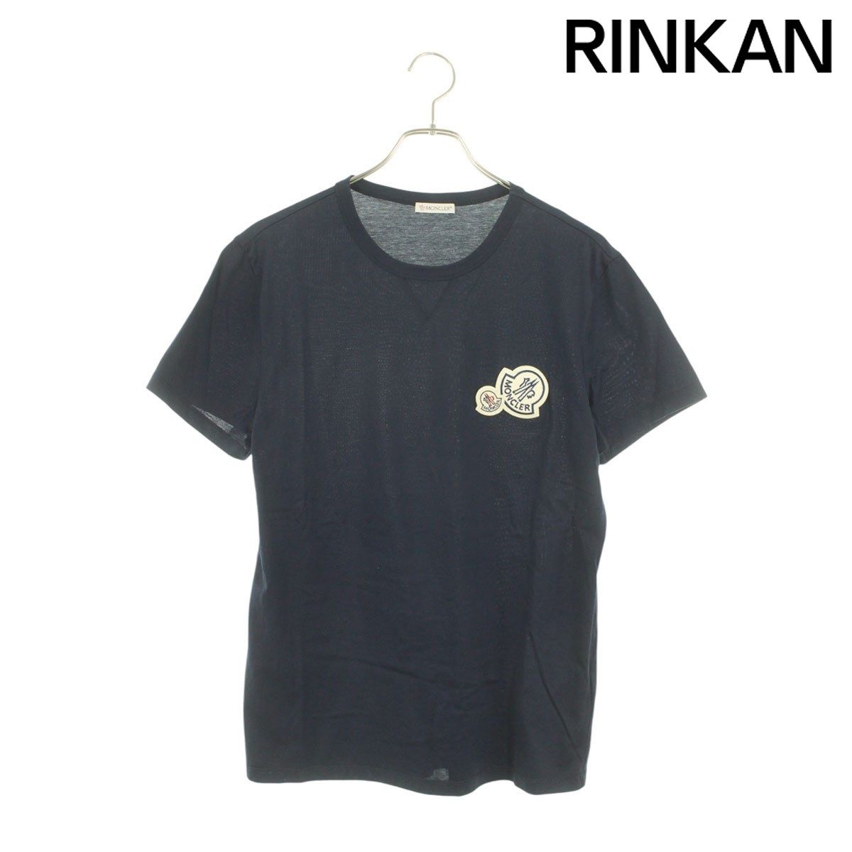 モンクレール MAGLIA T-SHIRT F20918C78100 ロゴワッペンTシャツ