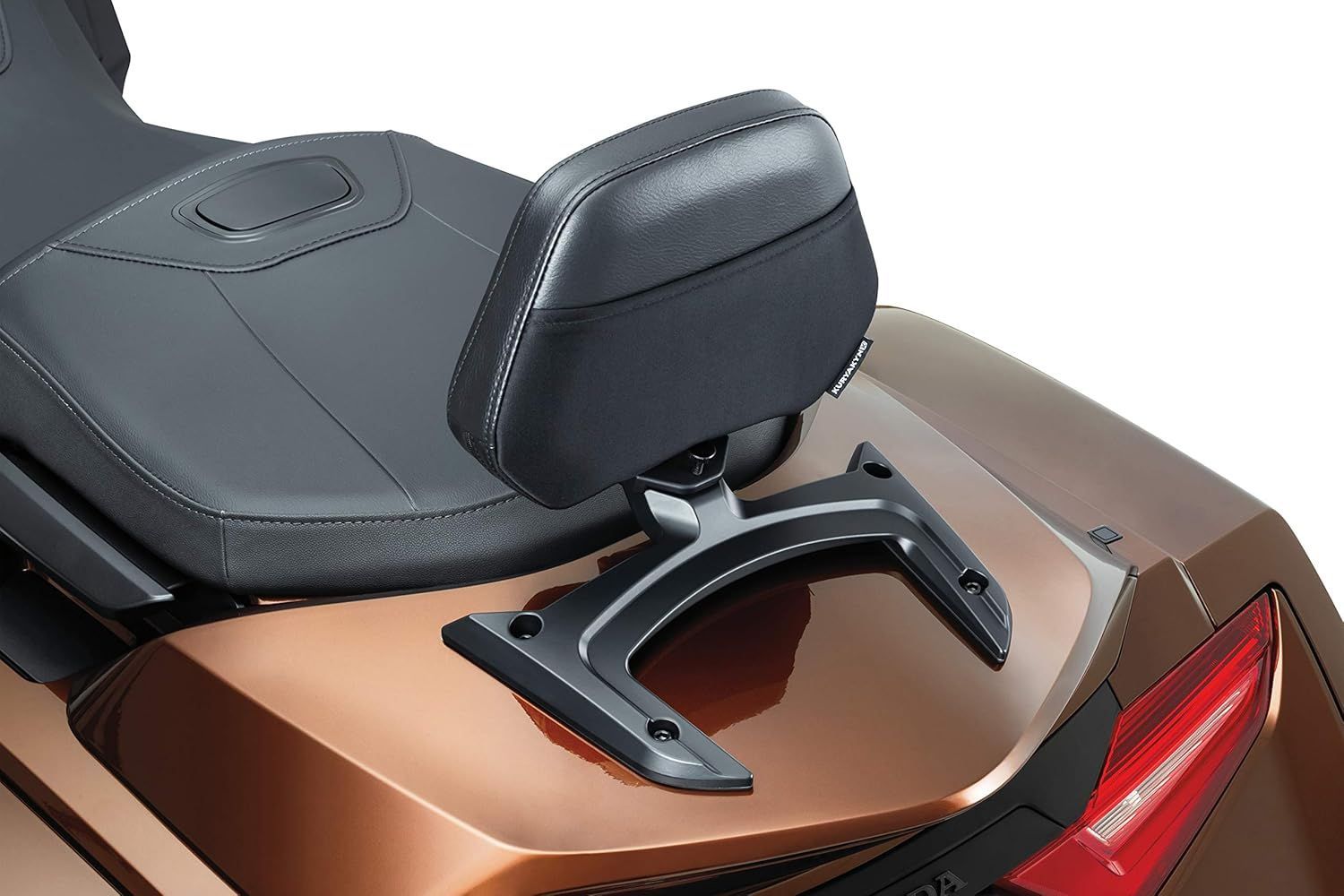 KURYAKYN オートバイアクセサリー オムニ助手席背もたれパッド 2018-2025 ホンダゴールドウィングオートバイ用 ブラック 丨 6773