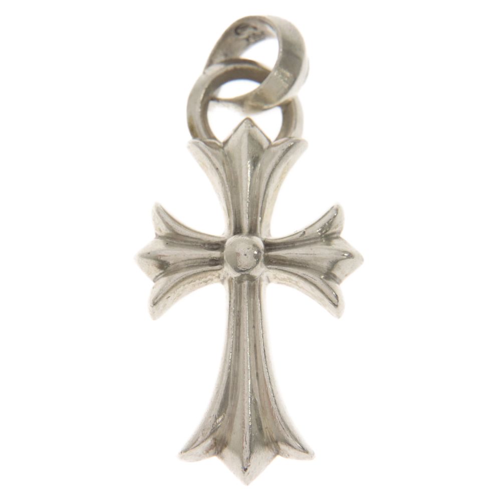 CHROME HEARTS (クロムハーツ) CH CRS SML W BALE スモールCHクロスベイル Wベイル シルバーネックレストップ