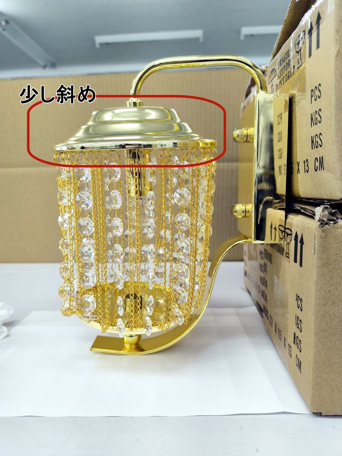 半額特価 壁掛シャンデリア 2WAYタイプ 金メッキ 1個 デコトラ