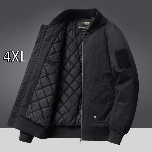 4XL 秋冬 コーデ メンズ 服 シンプル ファッション オシャレ 大人 かっこいい 大きいサイズ ストリート 紳士服 ジャケット ファッション 綿 衣類 フライト カジュアル