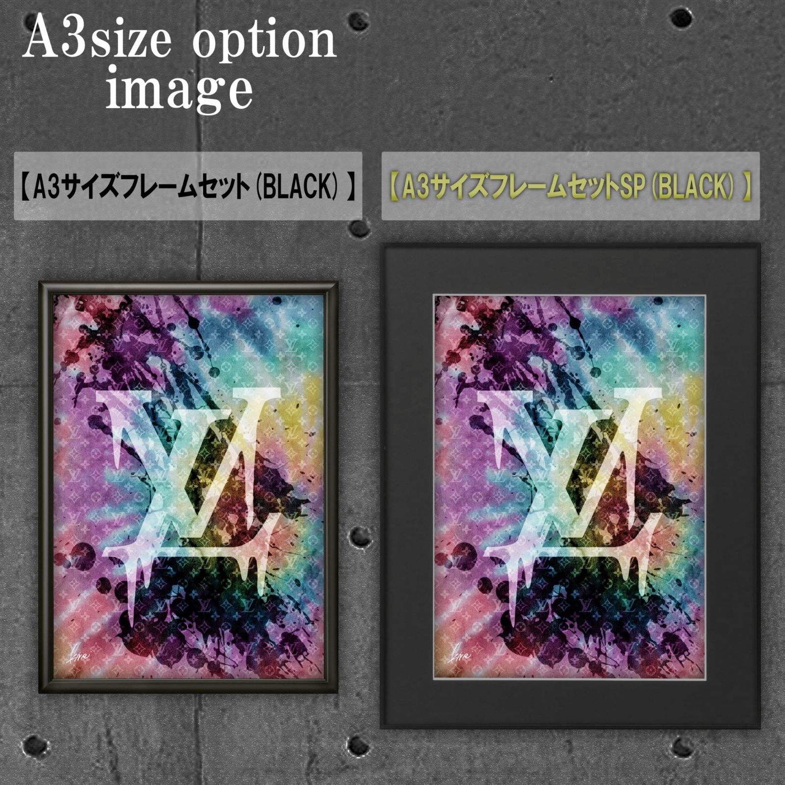 CHROME HEARTS type☆A4額装済オマージュアートインテリアポスター#342