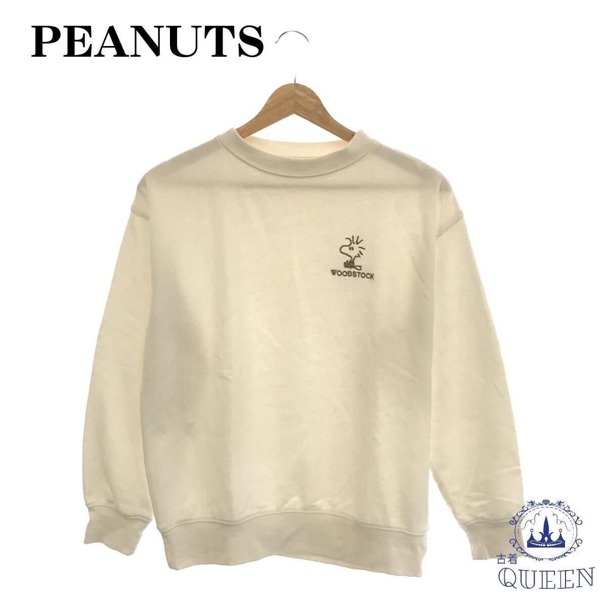 ☆美品☆ ピーナッツ PEANUTS トレーナー ワンポイント 胸 ウッド