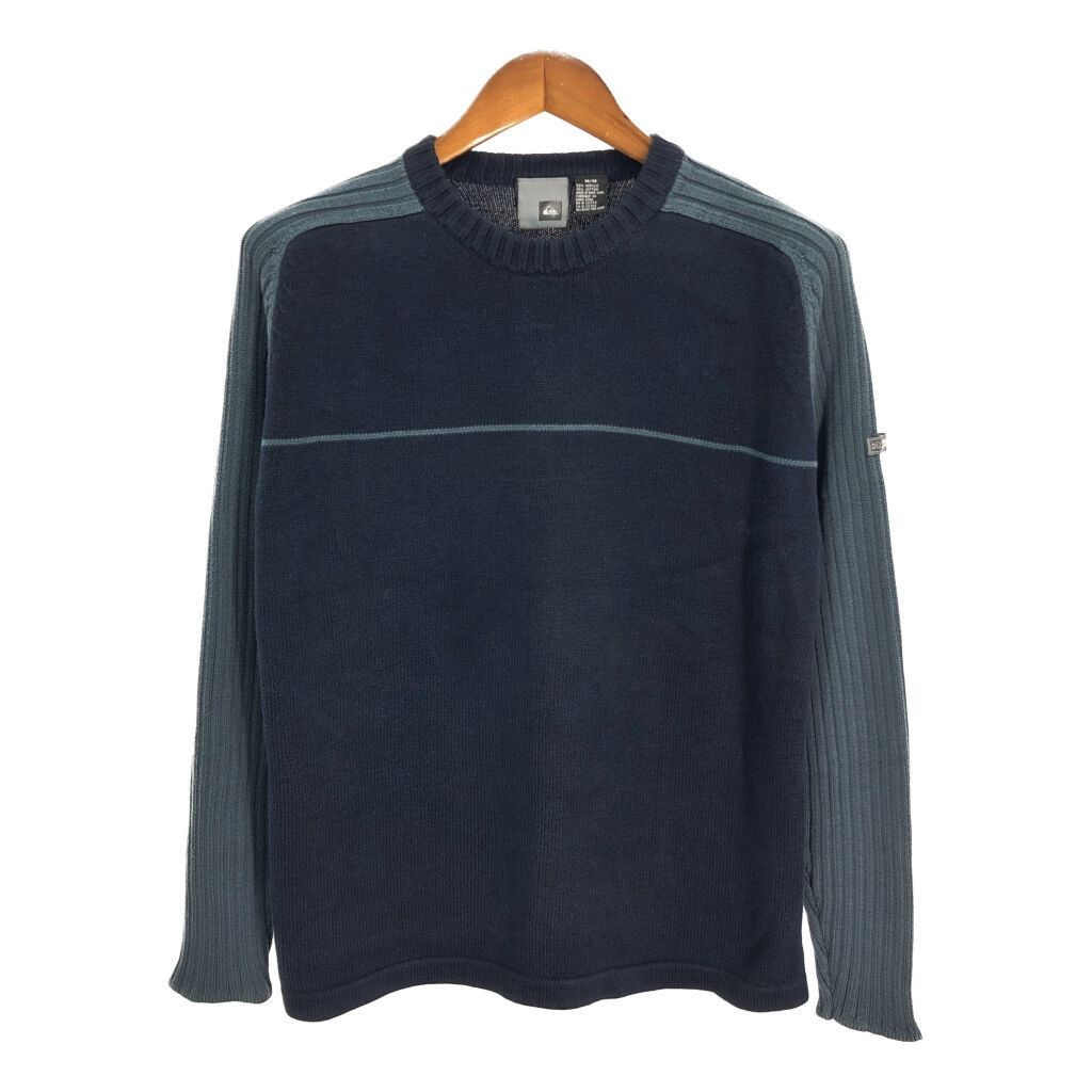 90年代 Quiksilver クイックシルバー コットンセーター ネイビー