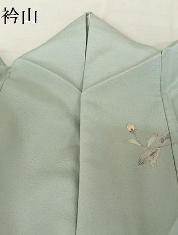 平和屋着物○訪問着 友禅 枝花文 暈し染め 正絹 逸品 AAAY1568np