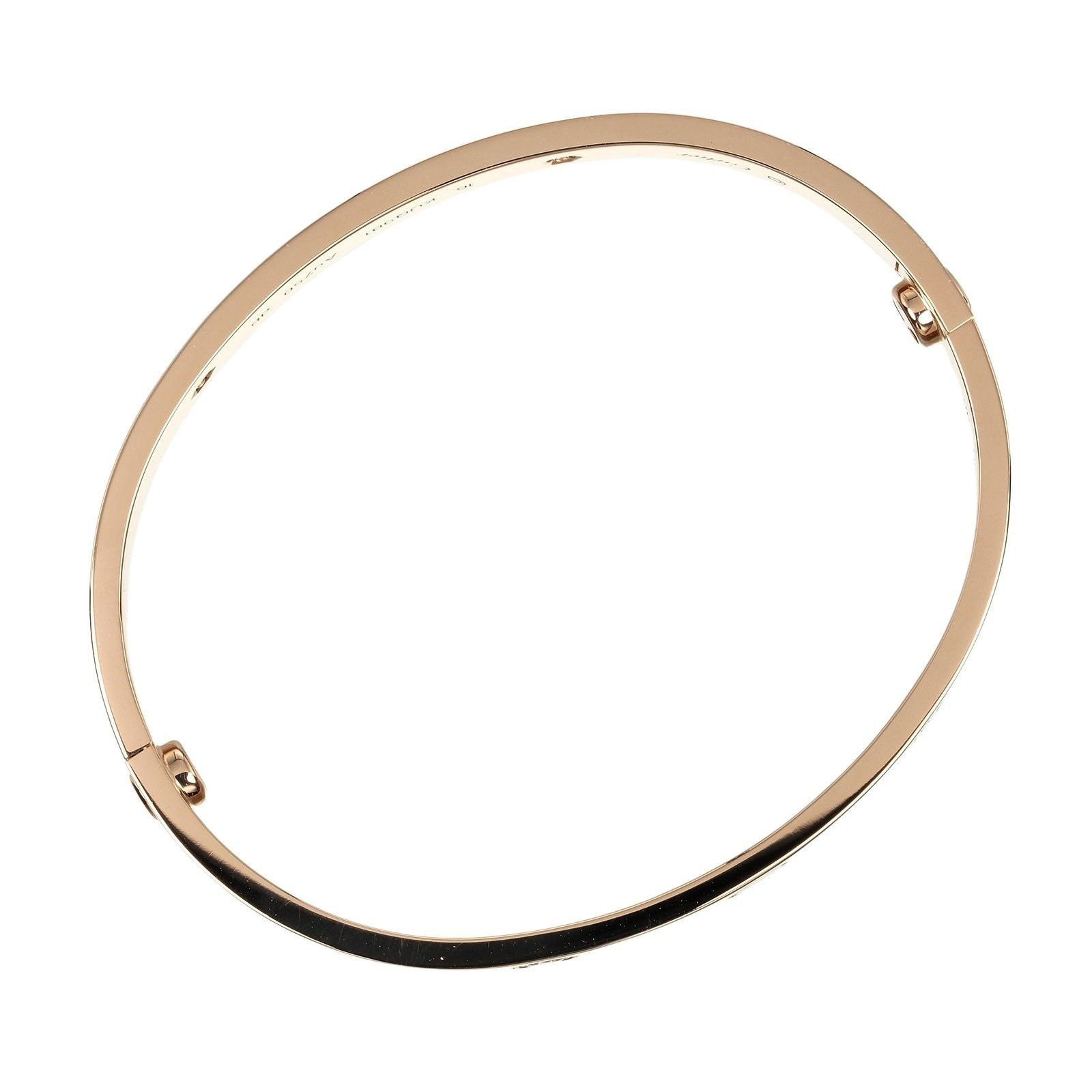 CARTIER】カルティエ ラブ #16 K18ピンクゴールド×4Pダイヤモンド
