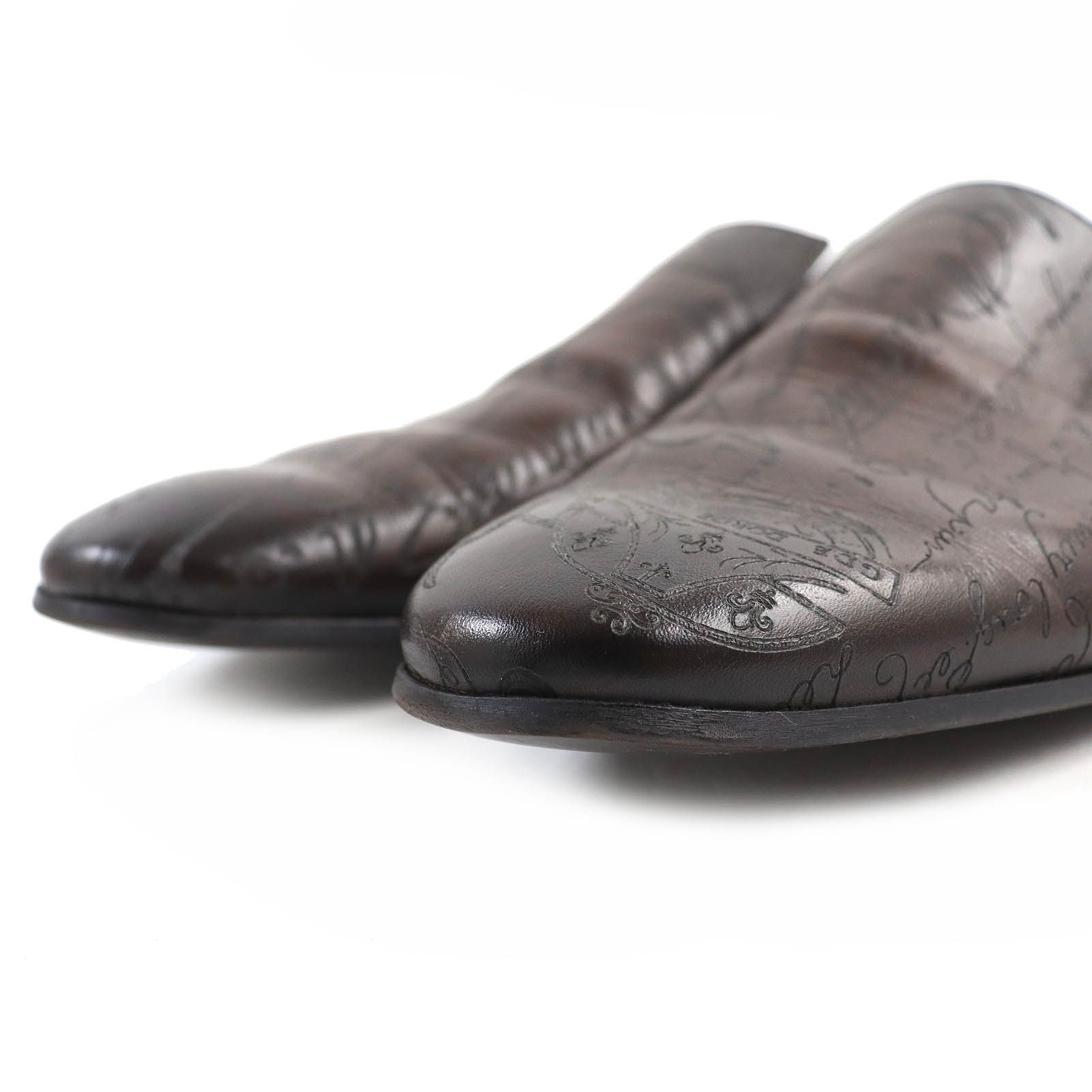 美品△Berluti ベルルッティ サイラス オマーン カリグラフィ レザー 