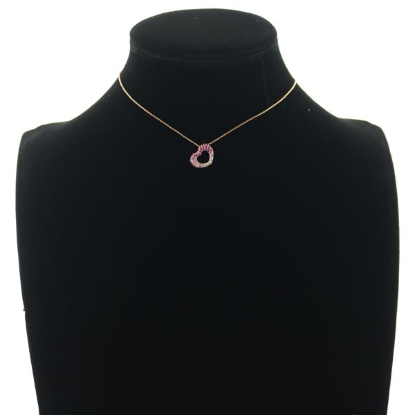 ポンテヴェキオ ネックレス サファイア 0.47ct ダイヤ ダイヤモンド  