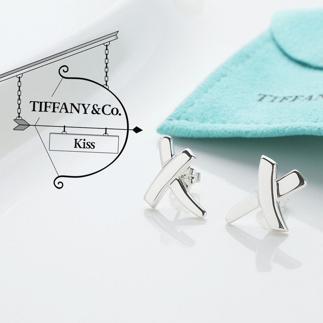 ティファニー Tiffany パロマ・ピカソ キス ピアス-