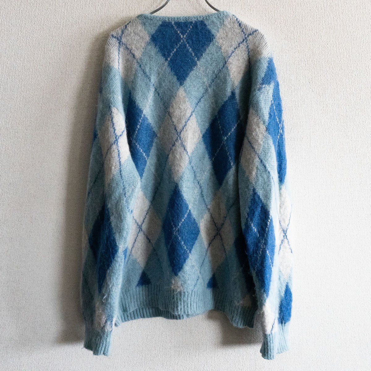 雰囲気抜群】NEEDLES【22AW Mohair Cadigan Argyle LQ271】L