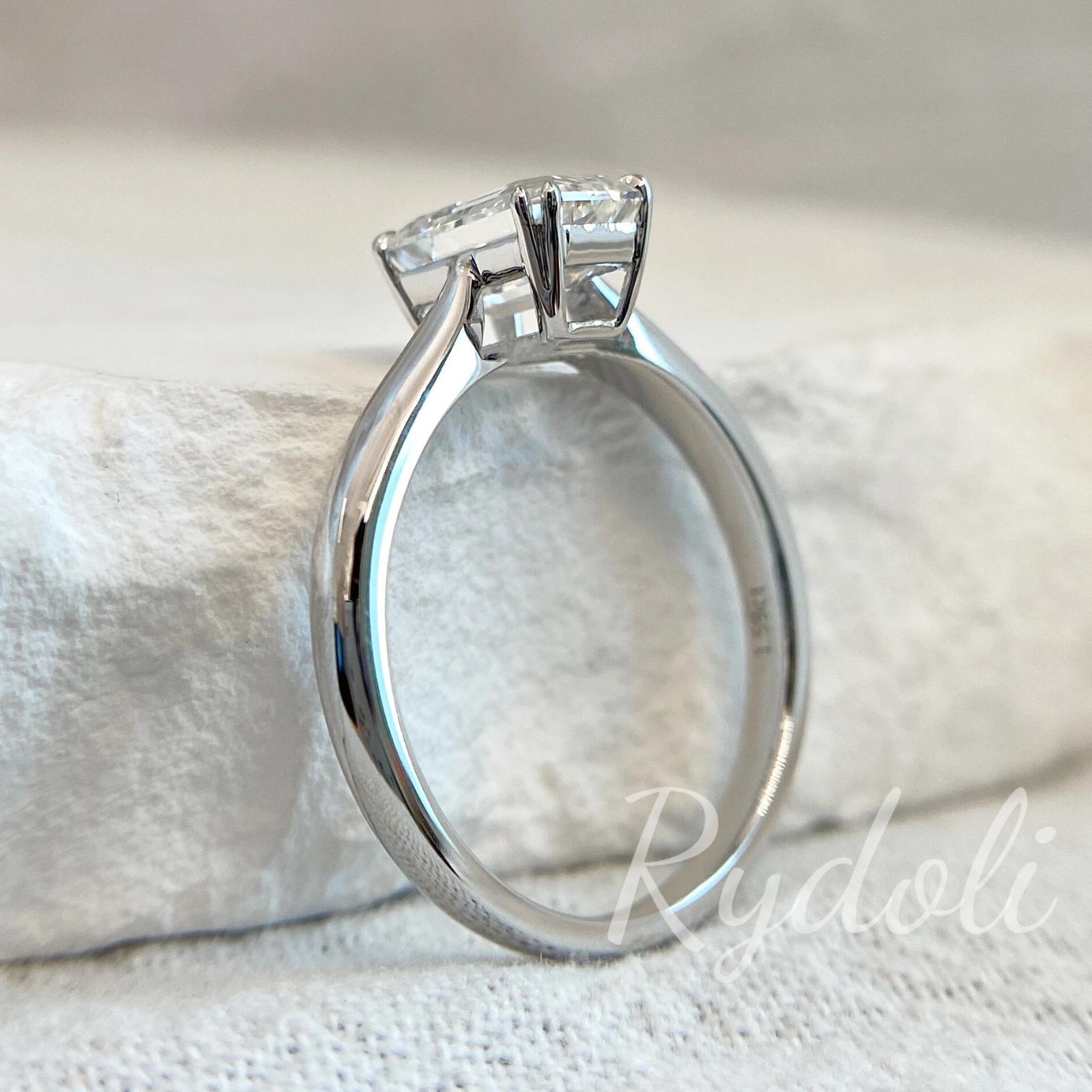 PT950 1.5ct オーダーメイドダイヤリング ラボグロウンダイヤモンド 
