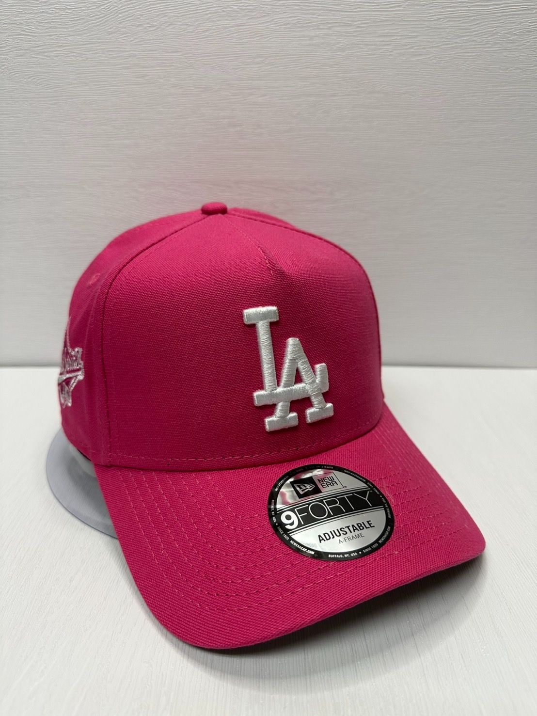 Newera ロサンゼルスドジャース ワールドシリーズ1988 9forty A-FRAME スナップバックキャップ ピンク