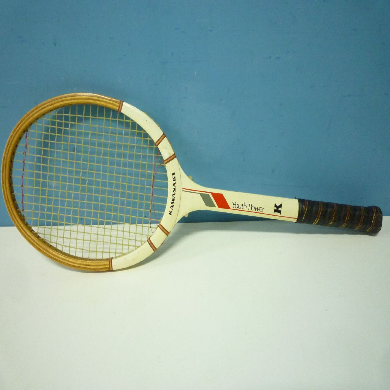 KAWASAKI 硬式テニス ラケット 木製 Youth Power ビンテージ No162 