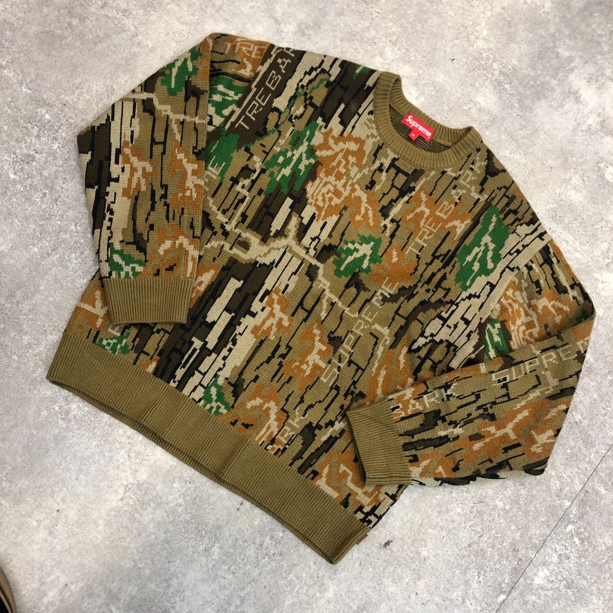 SUPREME シュプリーム 22AW Trebark Camo Sweater ニット セーター 