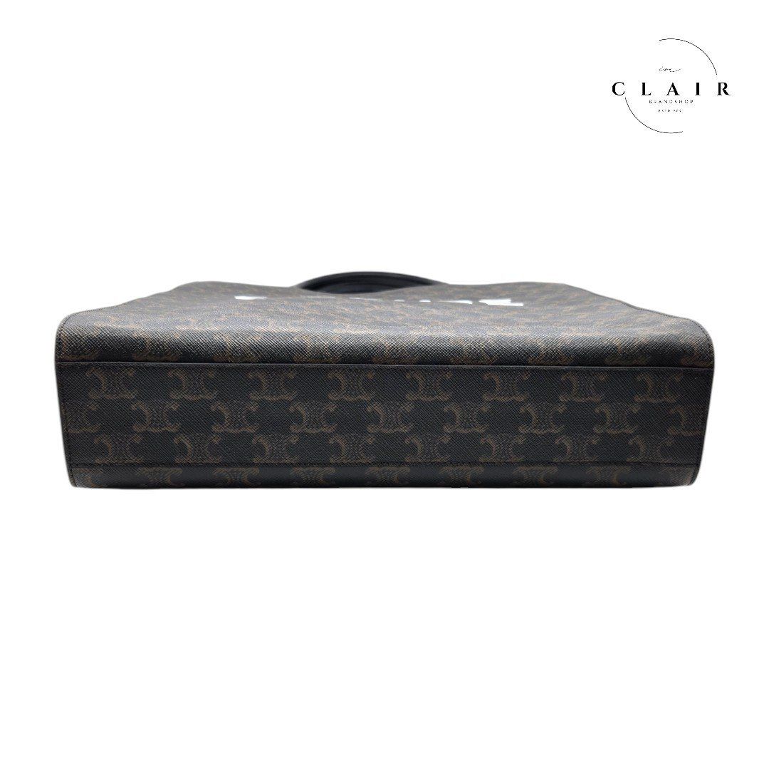 美品】CELINE セリーヌ ミディアム バーティカル カバ プリント入り 