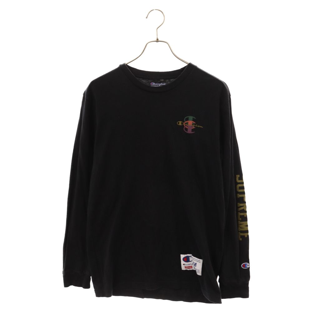 Supreme - シュプリーム ×チャンピオン/Champion　 17AW Stacked C L/S Tee スタックド長袖カットソー レディース M シュプリーム ×チャンピオン/Champion 17AW Stacked C L/S Tee