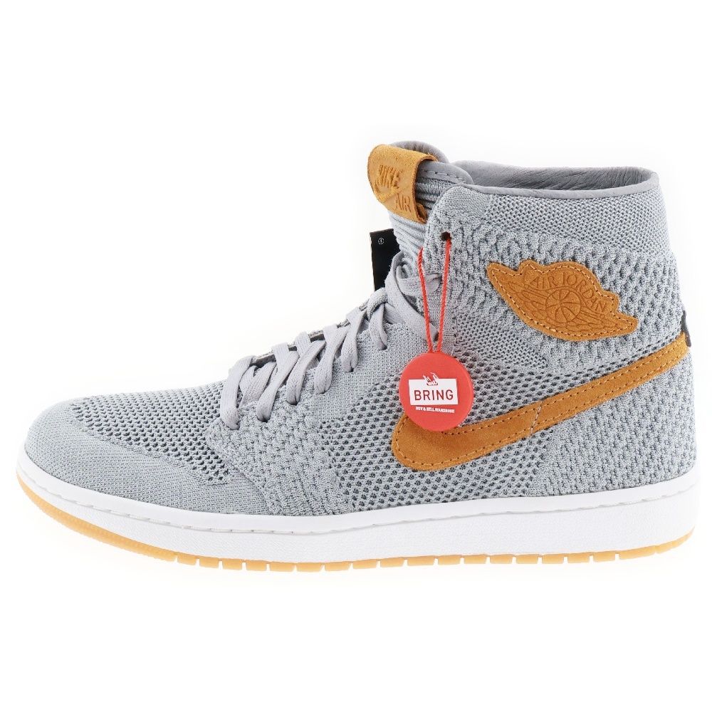 NIKE (ナイキ) AIR JORDAN 1 RETRO HI FLYKNIT WOLF GREY エア 