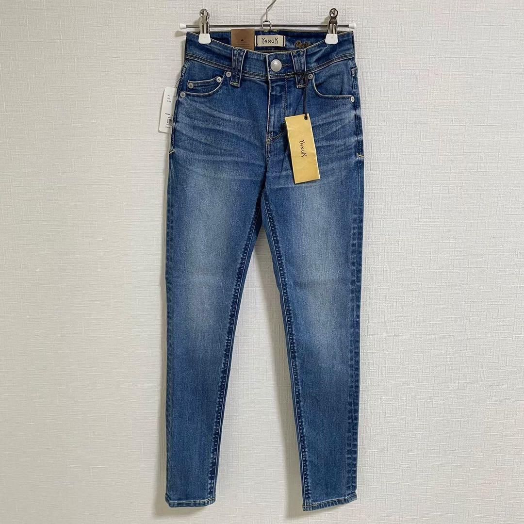 YANUK ヤヌーク Patricia パトリシア アンクル スキニー デニム ジーンズ 22 ブルー系 ストレッチ 美脚