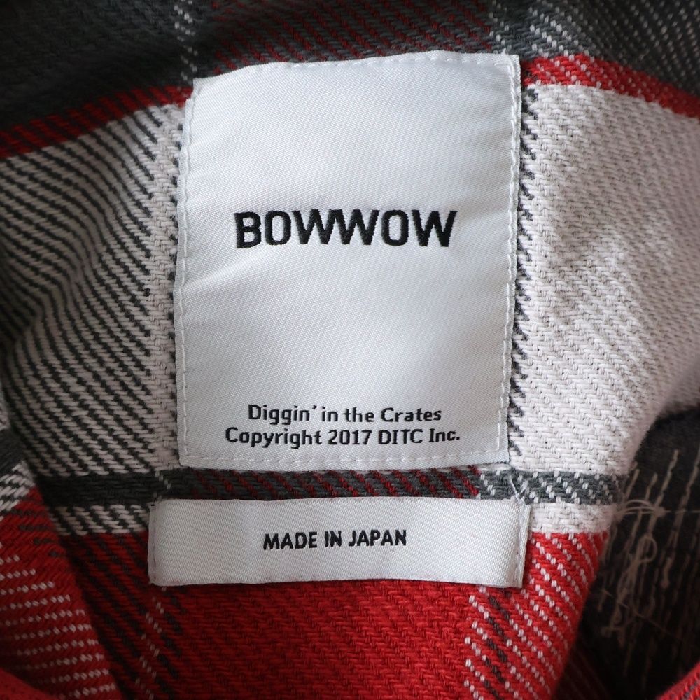 BOWWOW (バウワウ) 23AW REPAIR AGEING FLANNEL SHIRTS ダメージ加工