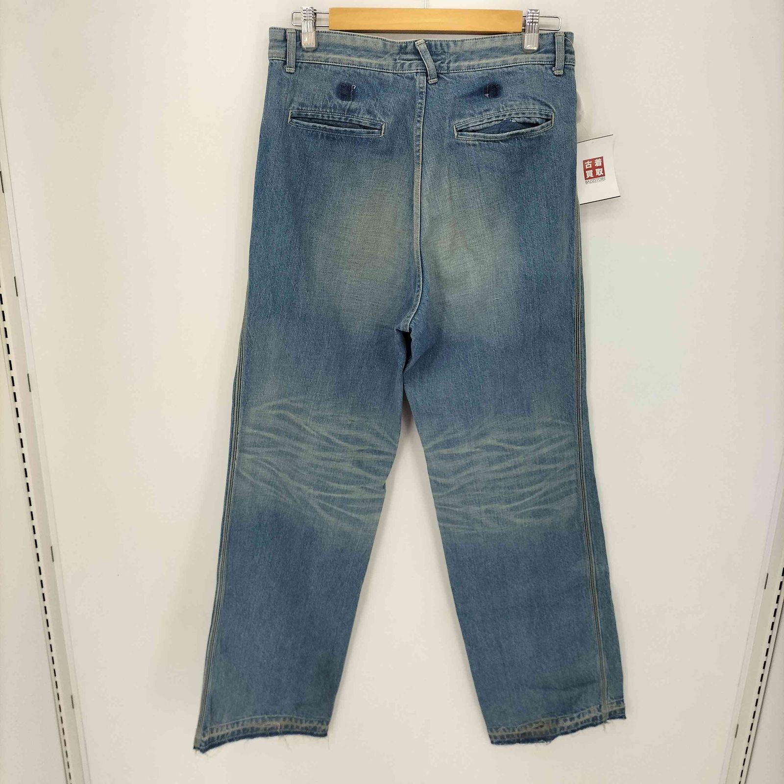 バルデセブンティセブン Varde77 ダメージ加工ジップフライストレート 