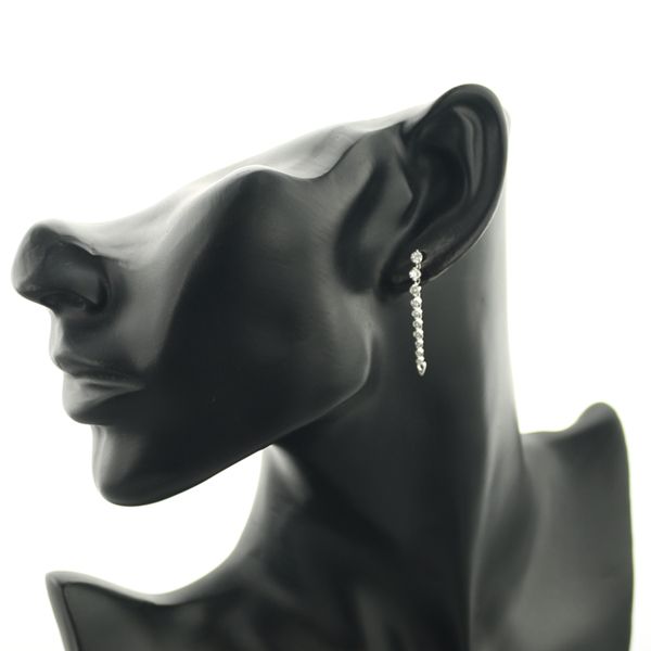 ダイヤ ダイヤモンド 0.70ct 10P ハート 揺れる ピアス Pt900 #168800  