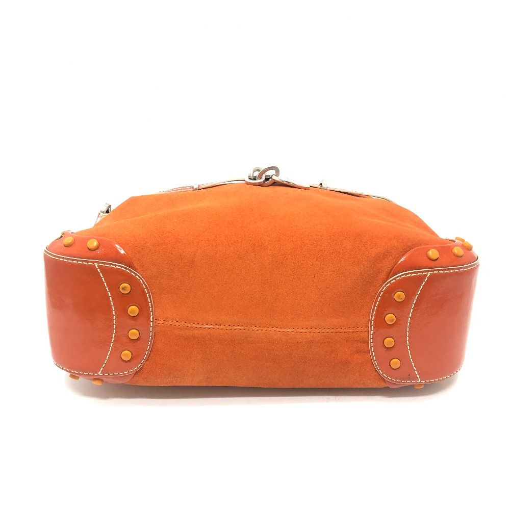 TOD'S トッズ本革ショルダーバッグオレンジレザー　2way ゴールド金具 TOD'S トッズ本革ショルダーバッグオレンジレザー2way ゴールド金具