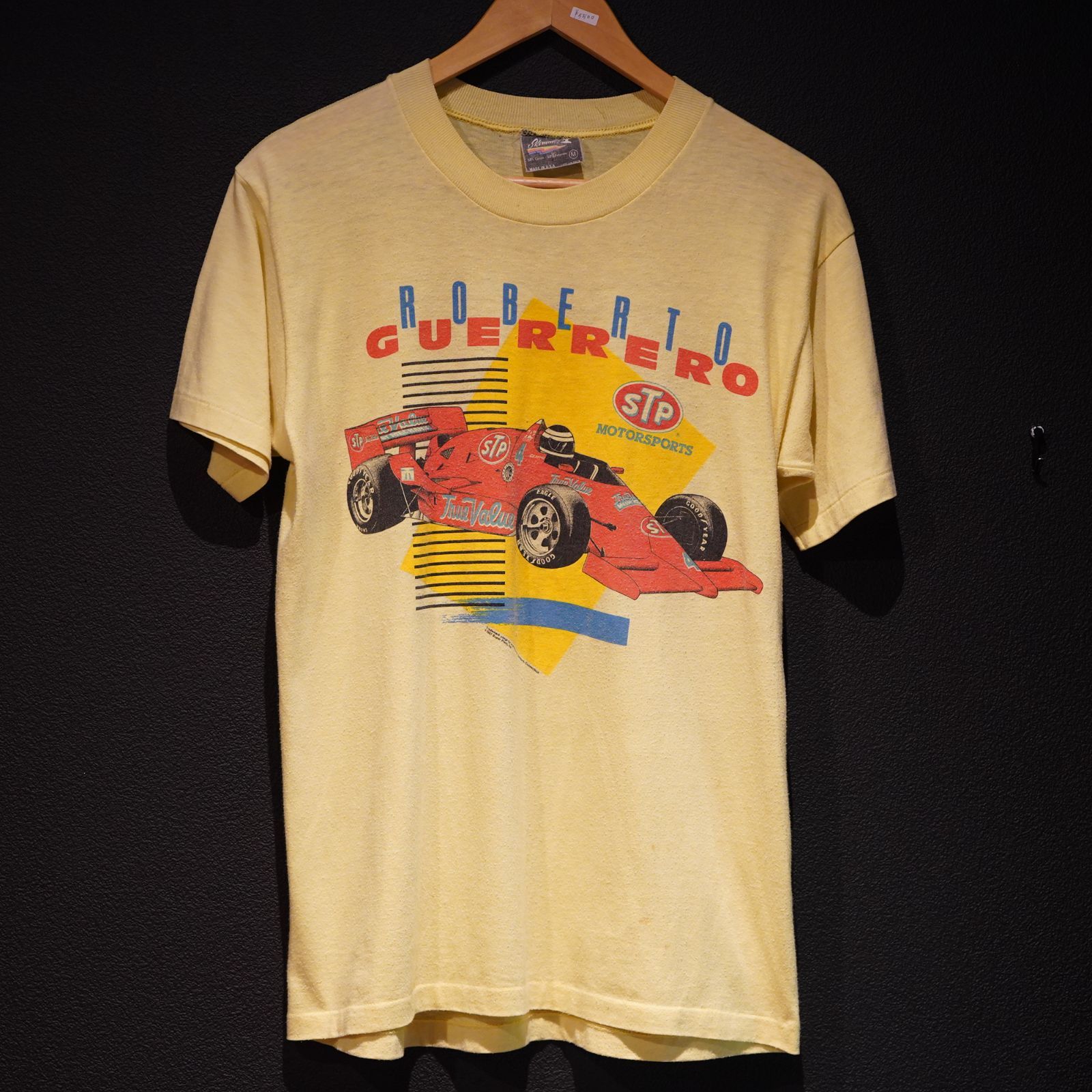 1980's STP ヴィンテージTシャツ Mサイズ イエロー 黄色 アメカジ 