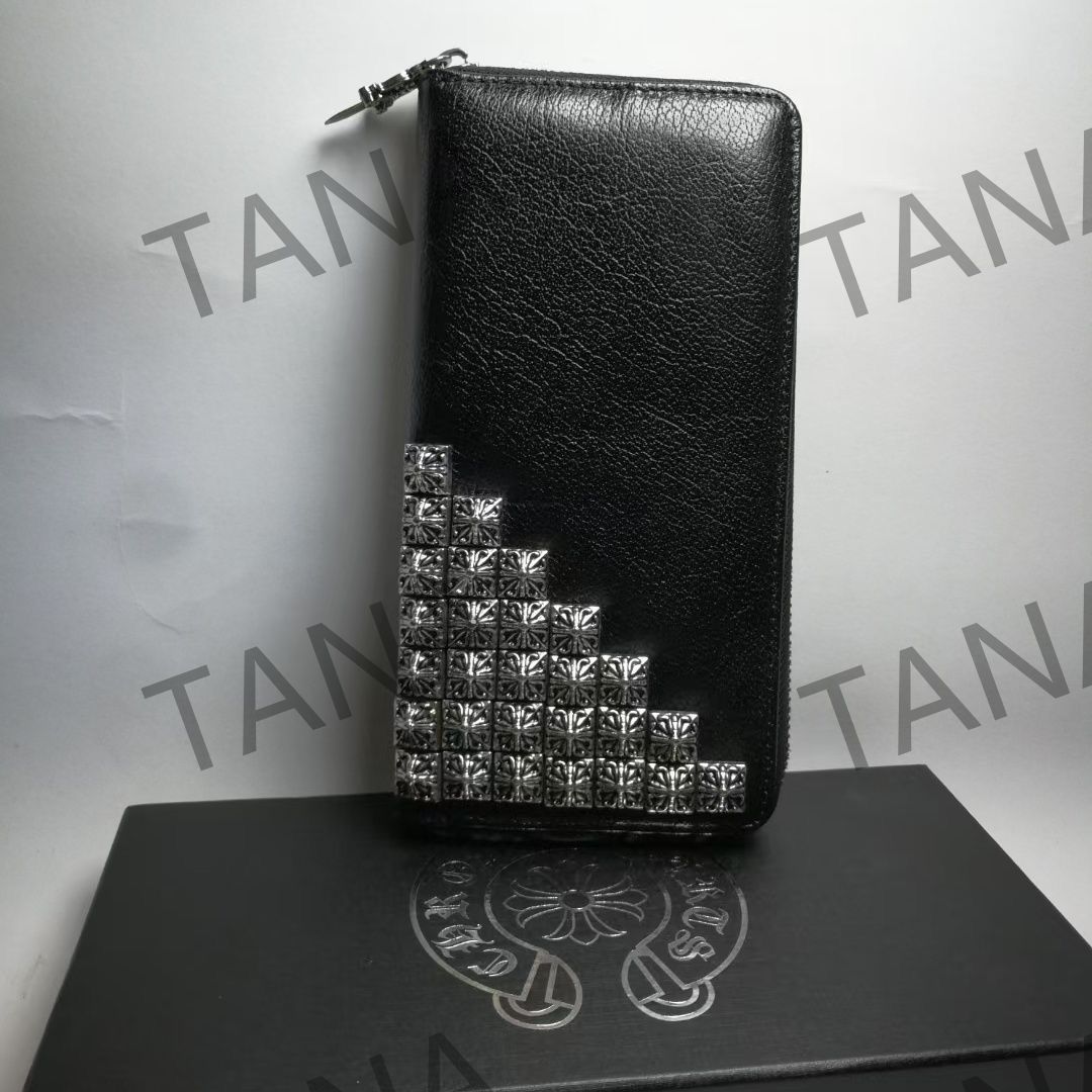 未使用Chrome Hearts クロムハーツ 長財布 ブラック