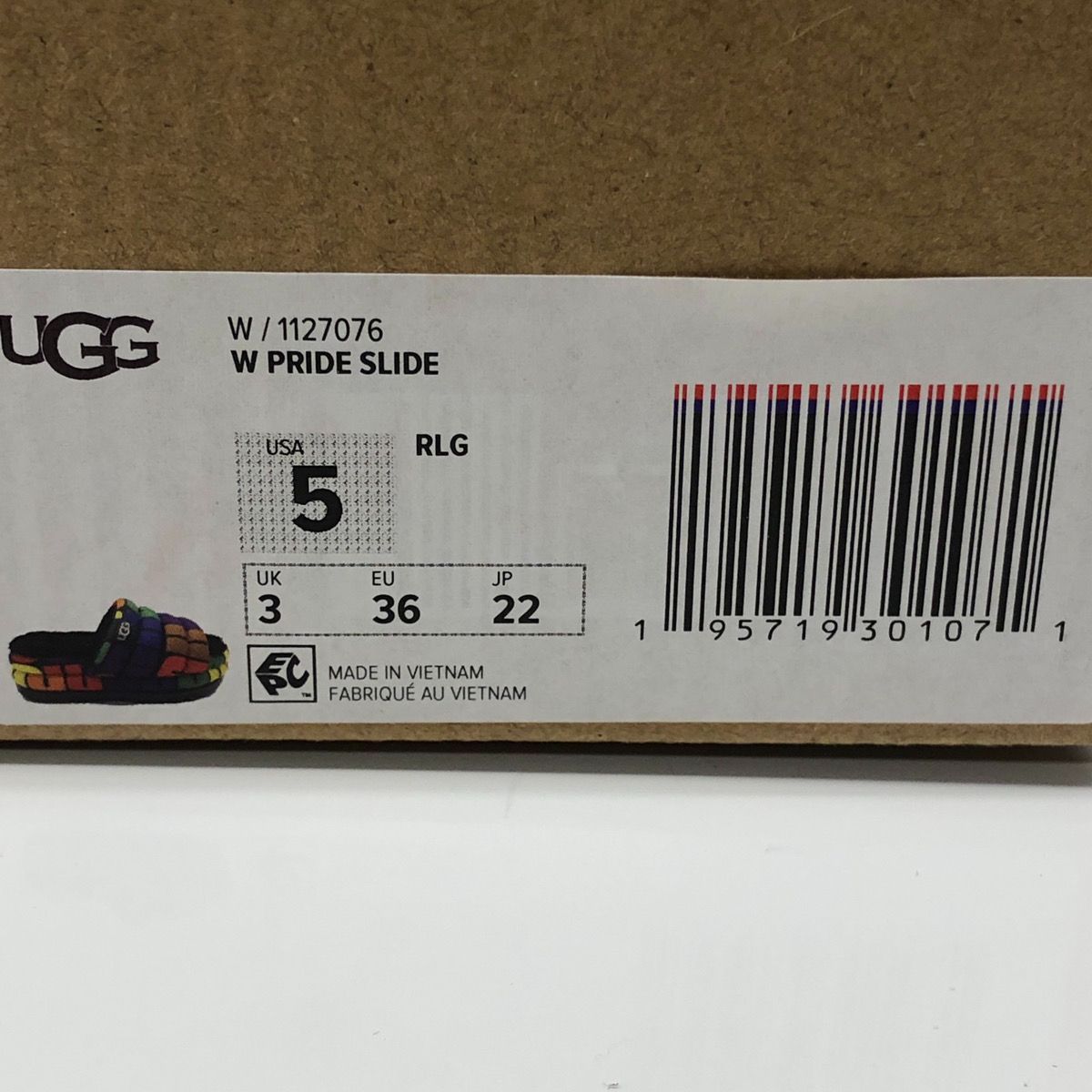 UGG アグ W PRIDE SLIDE Rainbow Logo プライドスライド レインボー