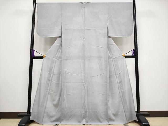 平和屋着物 上 夏物 江戸小紋 絽縮緬 雲重ね文 暁鼠色地 CYAA3286s5