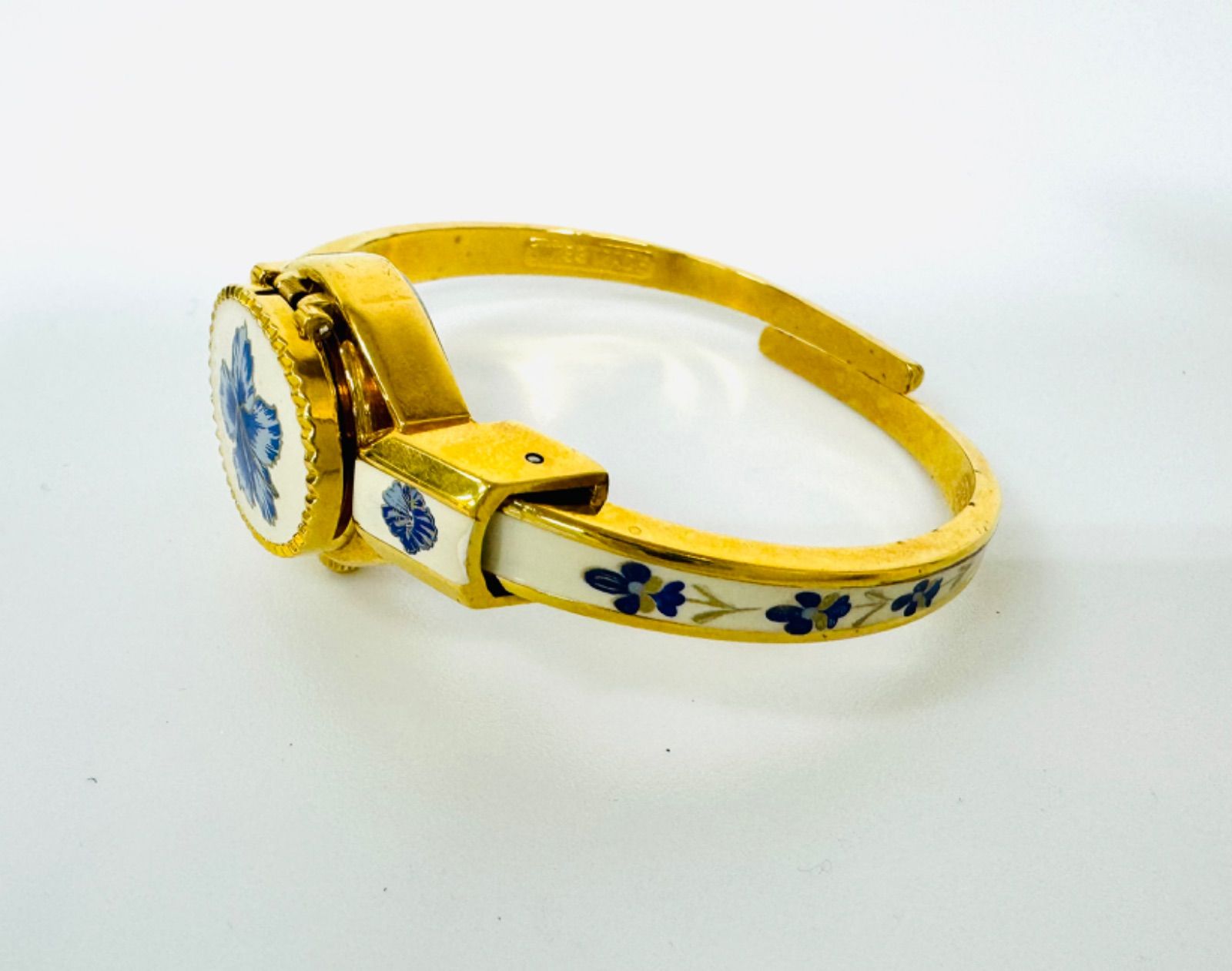 Andre Mouche アンドレムッシュ 腕時計 バングルタイプ 花柄