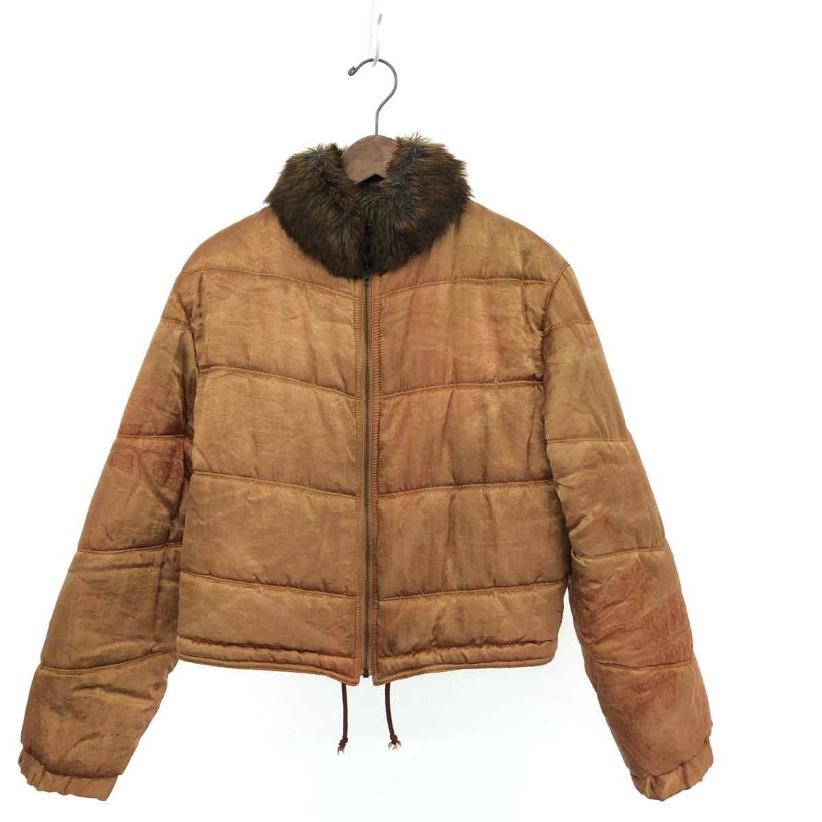 ARMANI JEANS アルマーニジーンズ 中綿襟ボア ジャケット サイズ Ｉ40 ブラウン レディース 240001140083