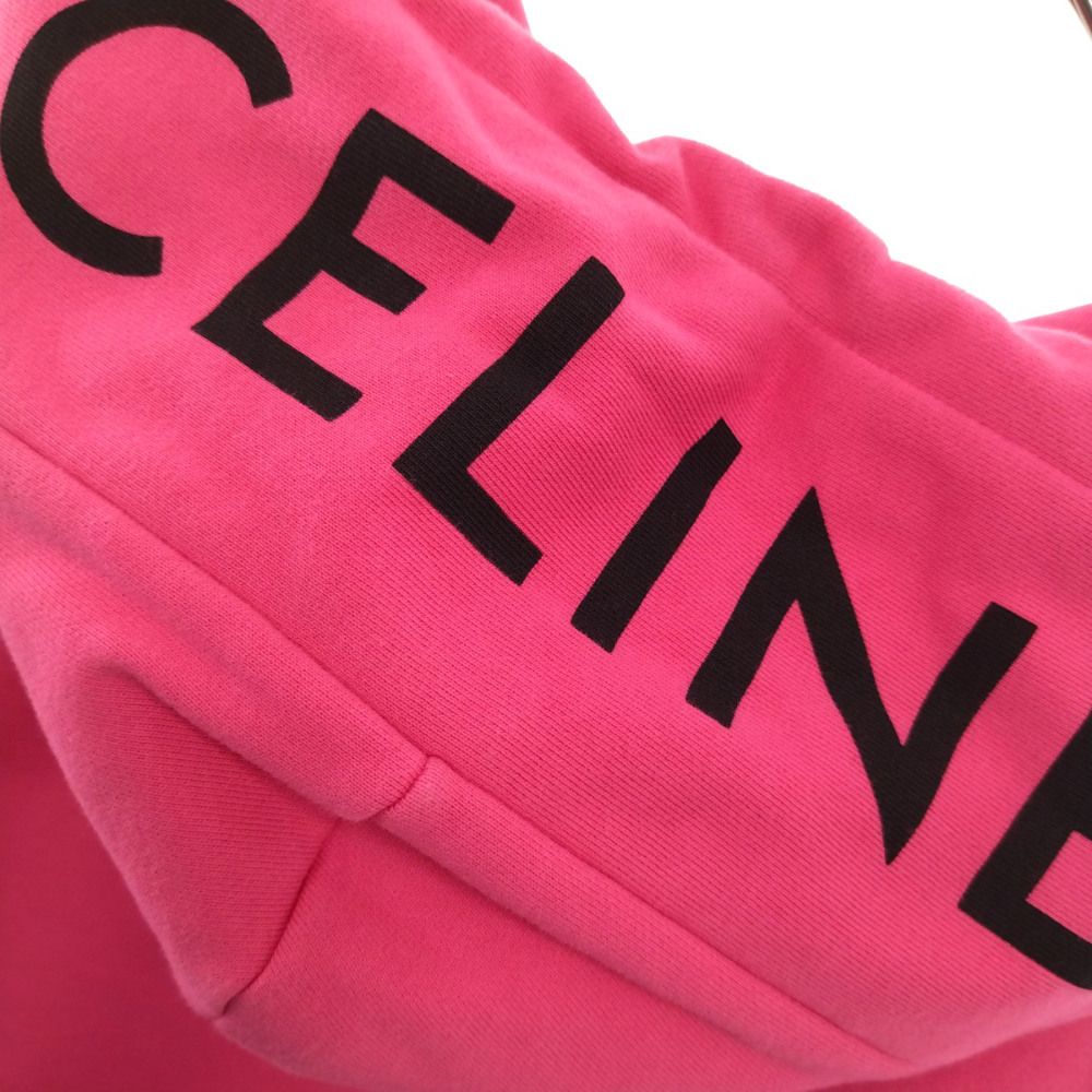 CELINE セリーヌ 21SS LOOSE HOODIE WHIT HOOD LOGO 2Y499052H フードロゴスウェットプルオーバーパーカー ピンク