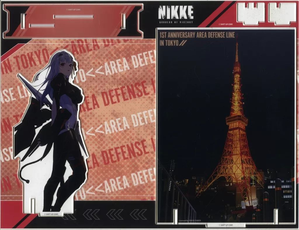 勝利の女神NIKKE 東京限定 モダニア アクリルジオラマ 勝利の女神:NIKKE モダニア ジオラマアクリル クリアファイル