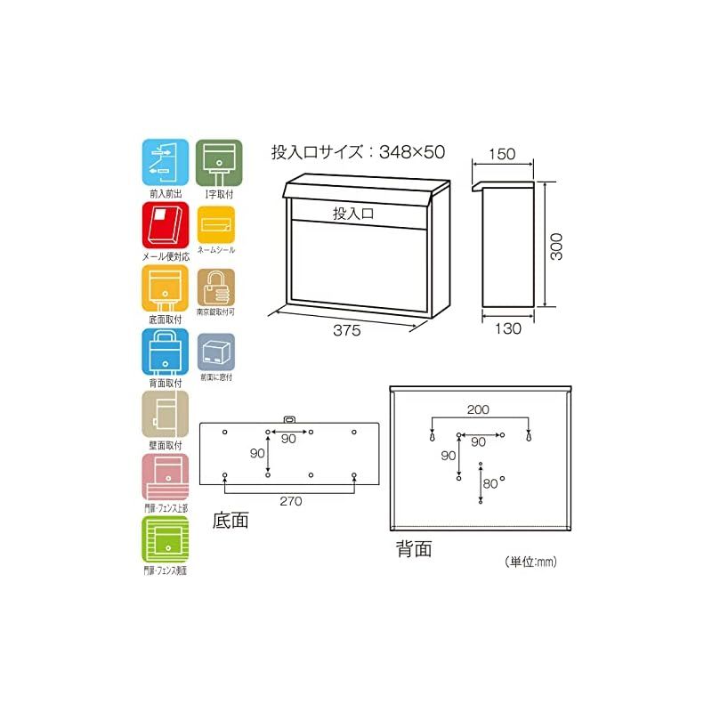 ケイ ジー ワイ工業 ケイジーワイ工業 KGY サントミ らくらくポスト SGT-2000 0