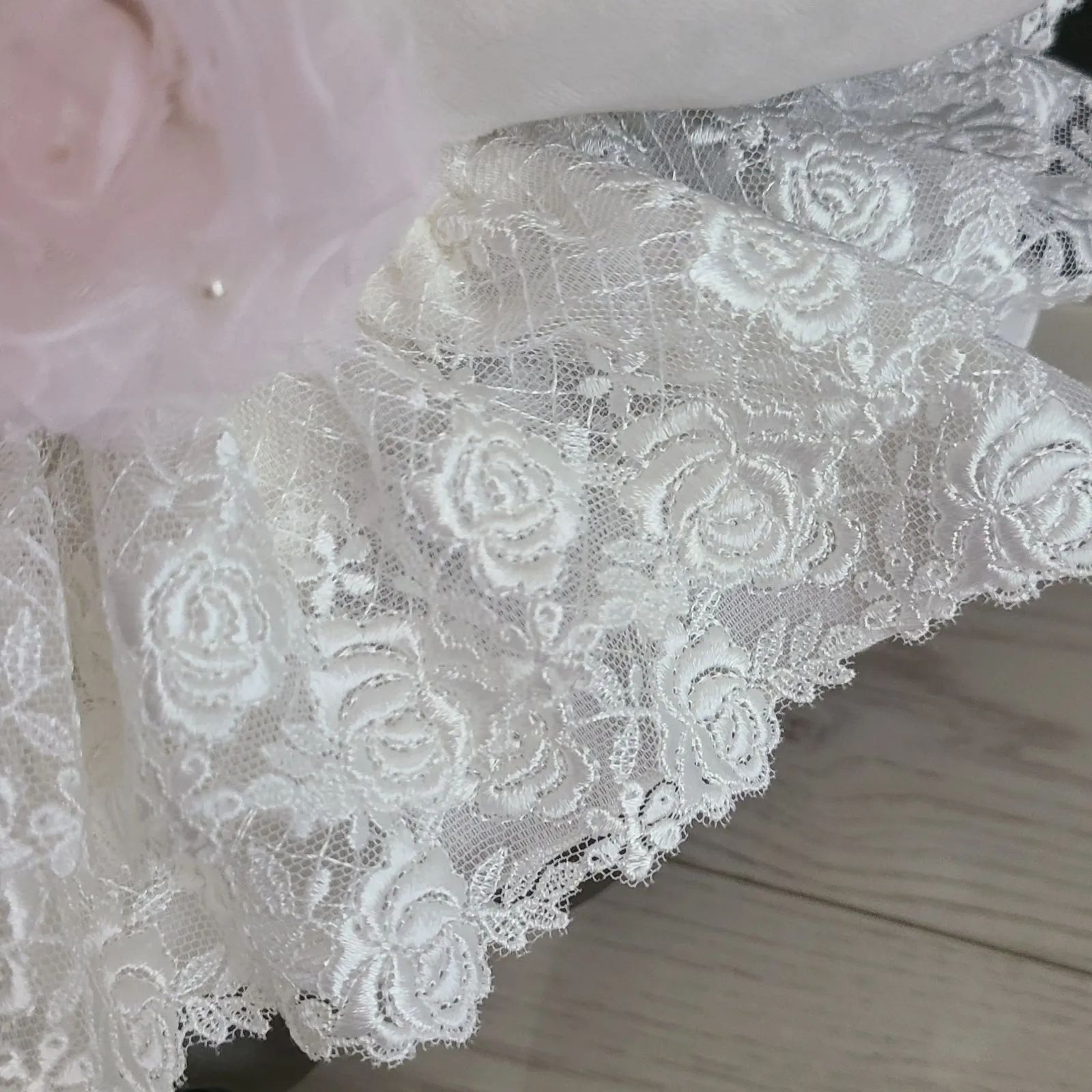 公式サイト LOVOT ラボット服 lovot 【再販】 純白総レースドレス クラフト・布製品