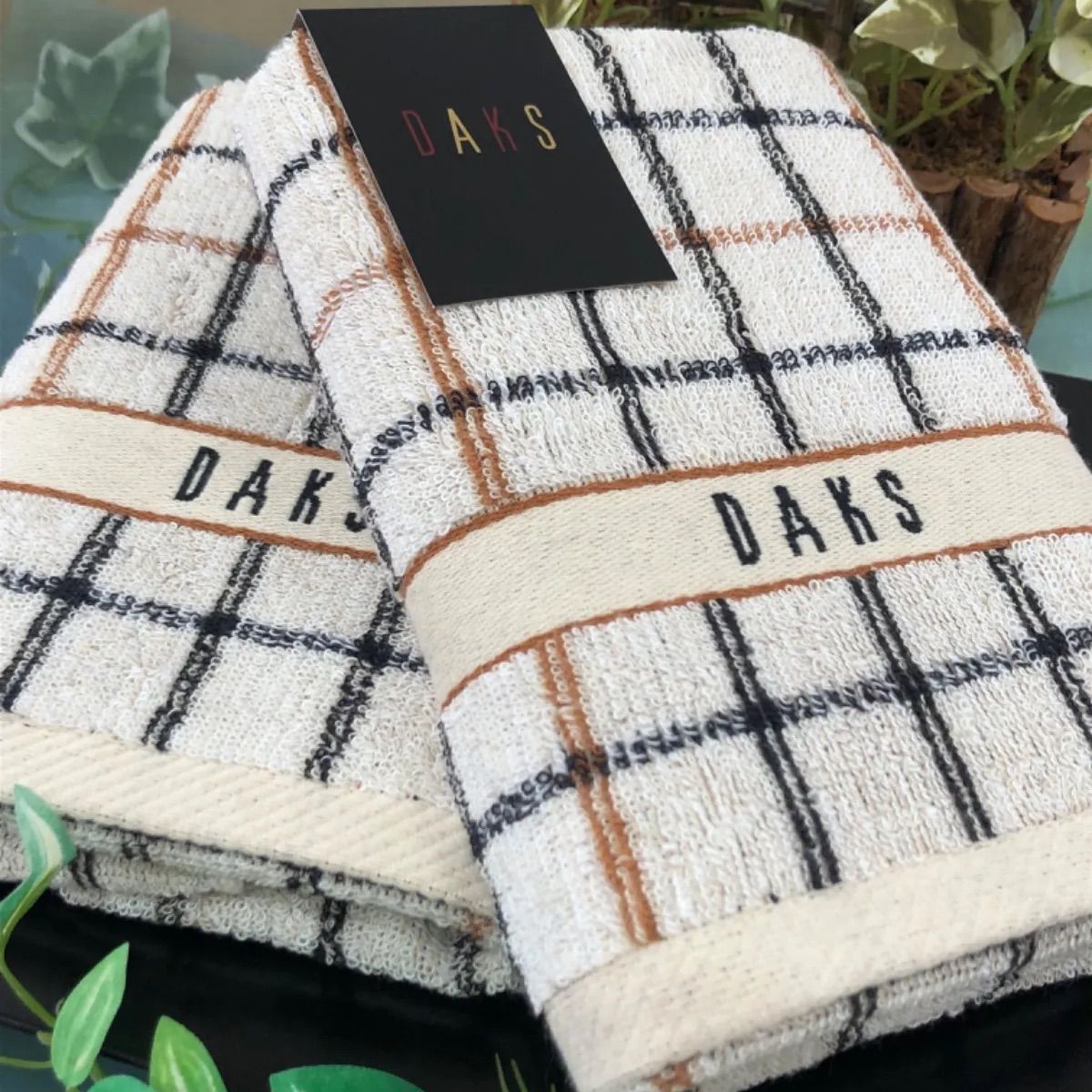 ダックス DAKS タオルケット 肌掛けケット ブラウン タオル寝具・洗剤