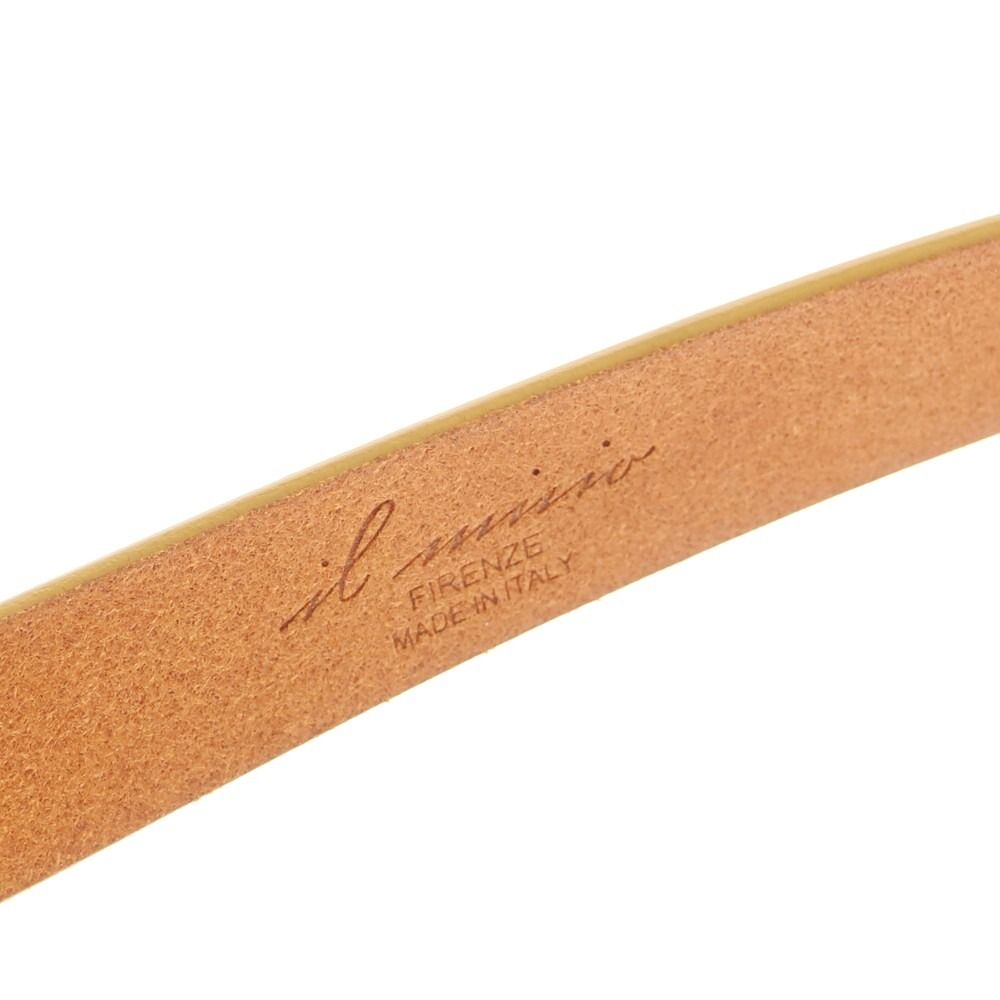 中古】イルミーチョ il micio レザー ベルト ライトブラウン【サイズ